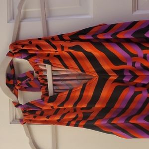 NWT Trina Turk Smocked Jersey Halter Dress